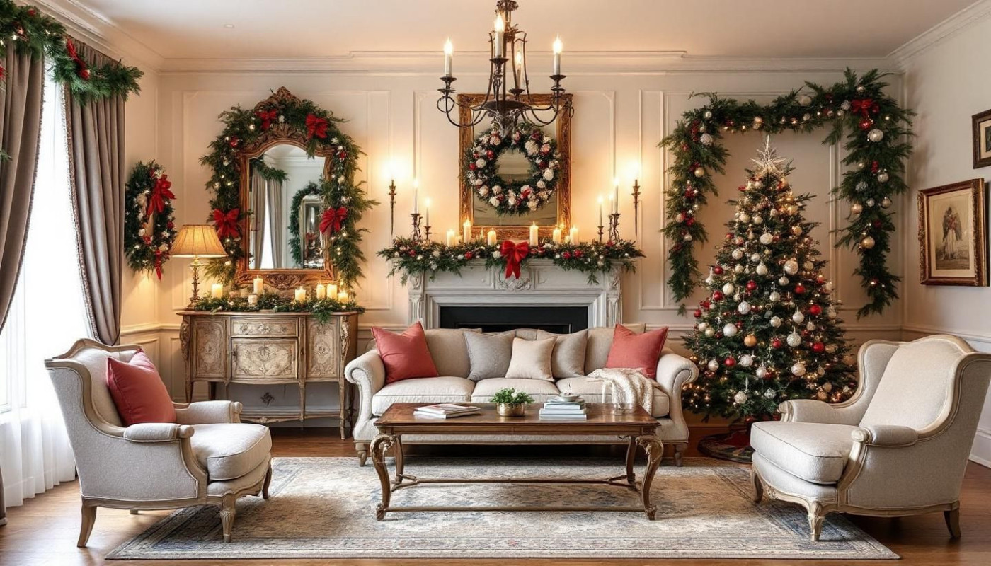 Manorial Inspired Christmas Decorations by Candlelight
Manorial inspirierte Weihnachtsdekoration im Kerzenschein