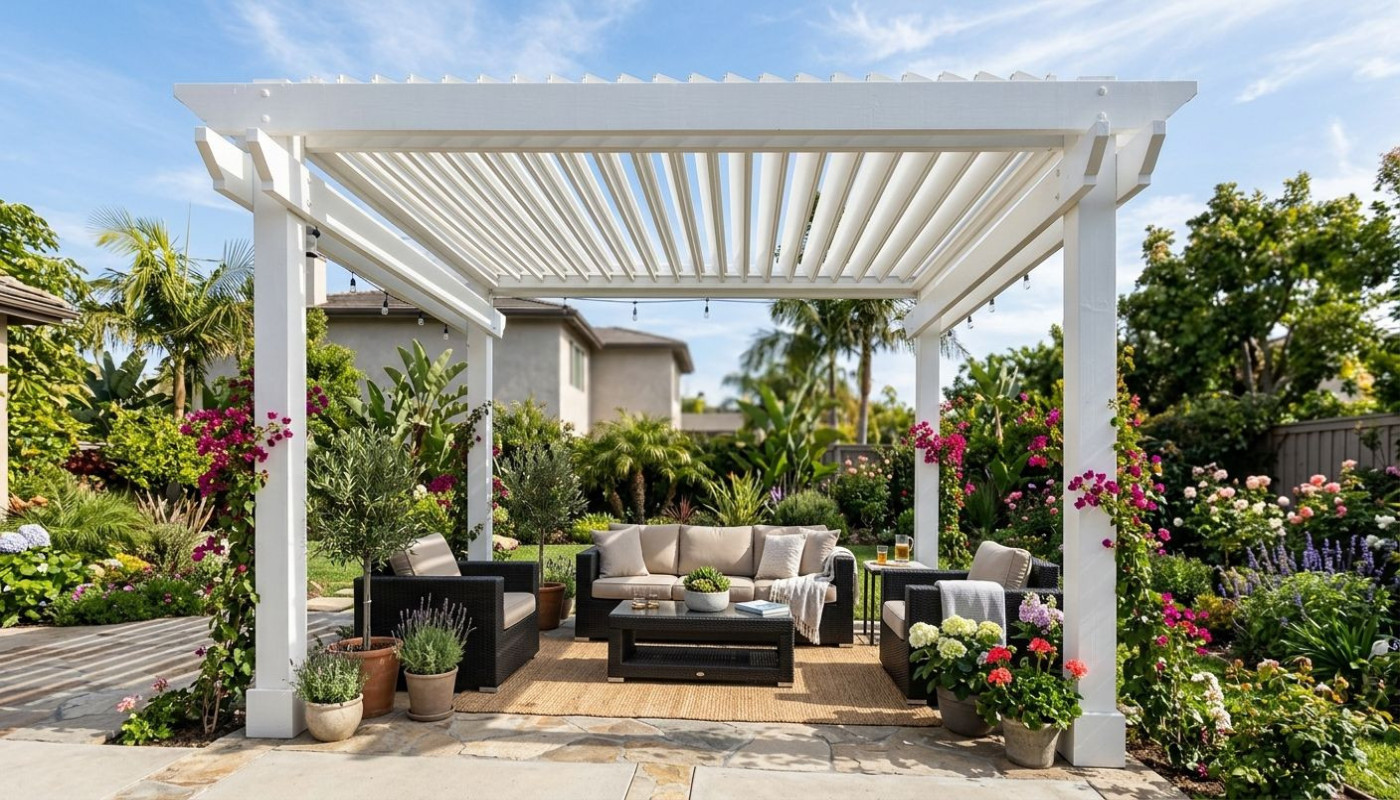 Pergola und Helligkeit: Wie vermeidet man eine Verdunkelung des Innenraums je nach Ausrichtung?